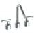 Watermark 25-2-IN14 Urbane Deck Mounted 3 Hole Lavatory Set With Angled Spout