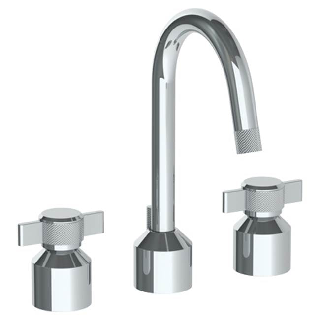 Watermark 25-2G-IN16 Urbane Deck Mounted 3 Hole Lavatory Set With Gooseneck Spout