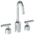 Watermark 25-2GX-IN14 Urbane Deck Mounted 3 Hole Extended Lavatory Set With Gooseneck Spout - Parent