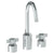 Watermark 25-2GX-IN16 Urbane Deck Mounted 3 Hole Extended Lavatory Set With Gooseneck Spout