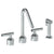 Watermark 25-7.1-IN14 Urbane Deck Mounted 4 Hole Kitchen Set With Angled Spout - Includes Side Spray
