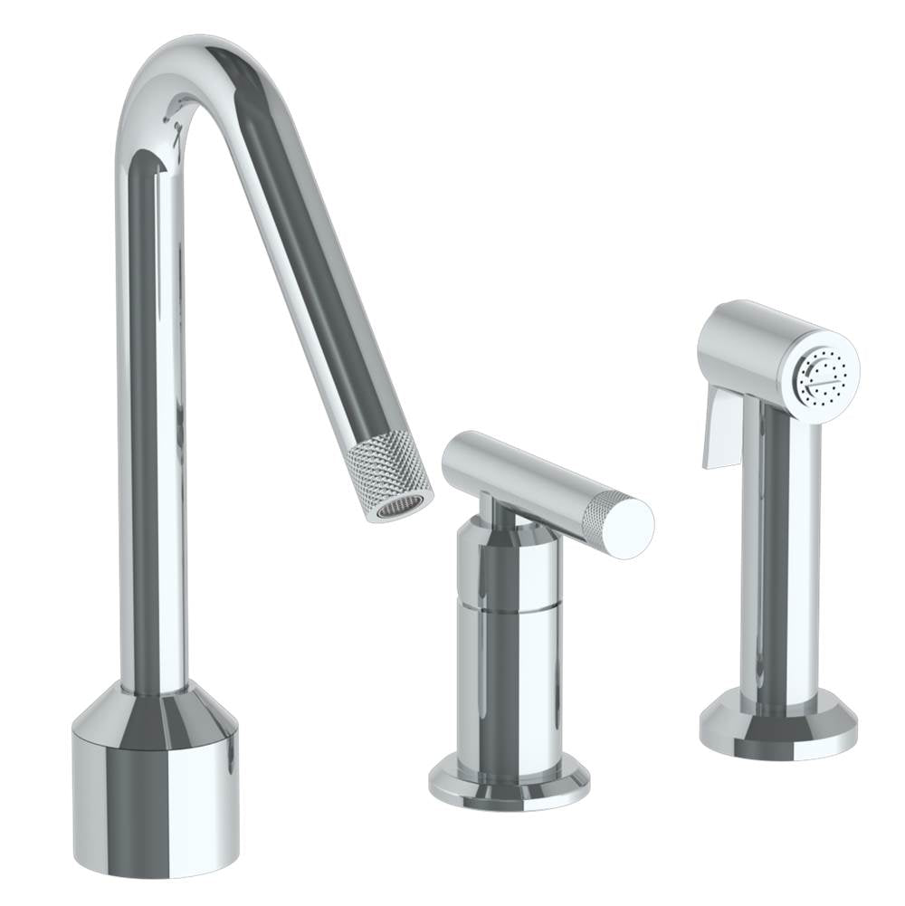 Watermark 25-7.1.3A-IN14V Deck Mounted 3 Hole Kitchen Set With Angled Spout - Includes Side Spray - Parent