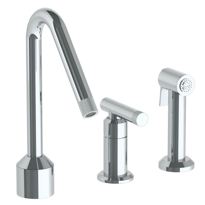 Watermark 25-7.1.3A-IN14V Deck Mounted 3 Hole Kitchen Set With Angled Spout - Includes Side Spray - Parent