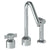 Watermark 25-7.1.3A-IN16 Urbane Deck Mounted 3 Hole Kitchen Set With Angled Spout- Includes Side Spray