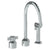 Watermark 25-7.1.3GA-IN16 Urbane Deck Mounted 3 Hole Kitchen Set With Gooseneck Spout- Includes Side Spray