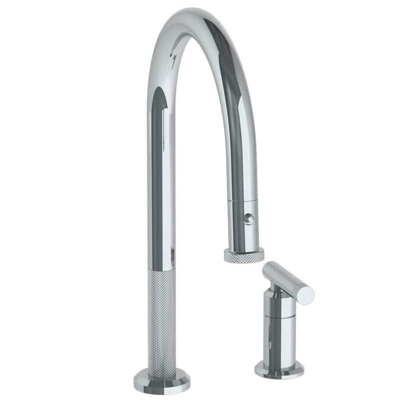 Watermark 25-7.1.3PG2-IN14V Deck Mounted 2 Hole Gooseneck Kitchen Faucet With Pull Down Spray - Parent
