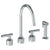 Watermark 25-7.1G-IN14 Urbane Deck Mounted 4 Hole Kitchen Set With Gooseneck Spout - Includes Side Spray