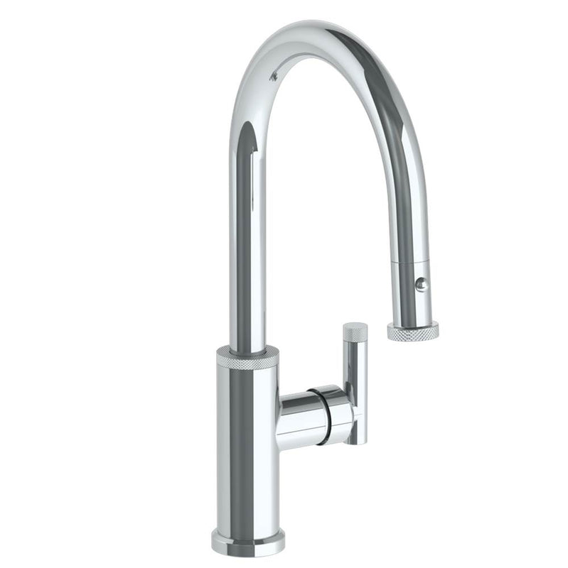 Watermark 25-7.3PG4-IN14 Deck Mounted 1 Hole Gooseneck Kitchen Faucet With Pull Down Spray - Low Spout - Parent