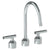 Watermark 25-7G-IN14 Urbane Deck Mounted 3 Hole Kitchen Set With Gooseneck Spout