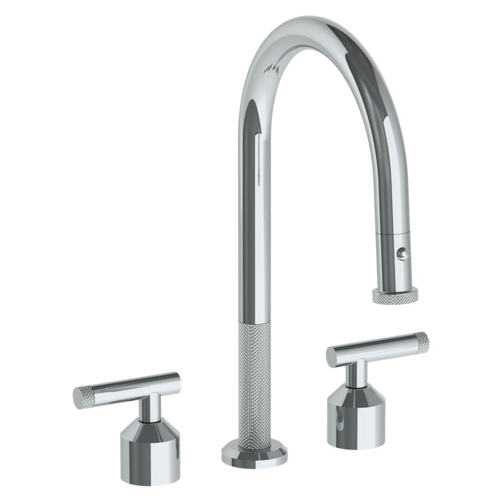 Watermark 25-7PG2-IN14 Deck Mounted 3 Hole Gooseneck Kitchen Faucet With Pull Down Spray - Parent
