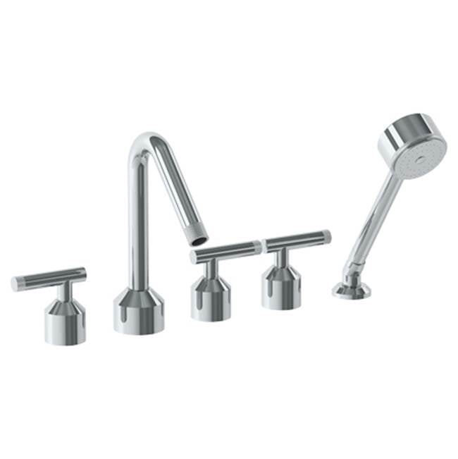 Watermark 25-8.1-IN14 Urbane Deck Mounted 5 Hole Bath Set With Angled Spout
