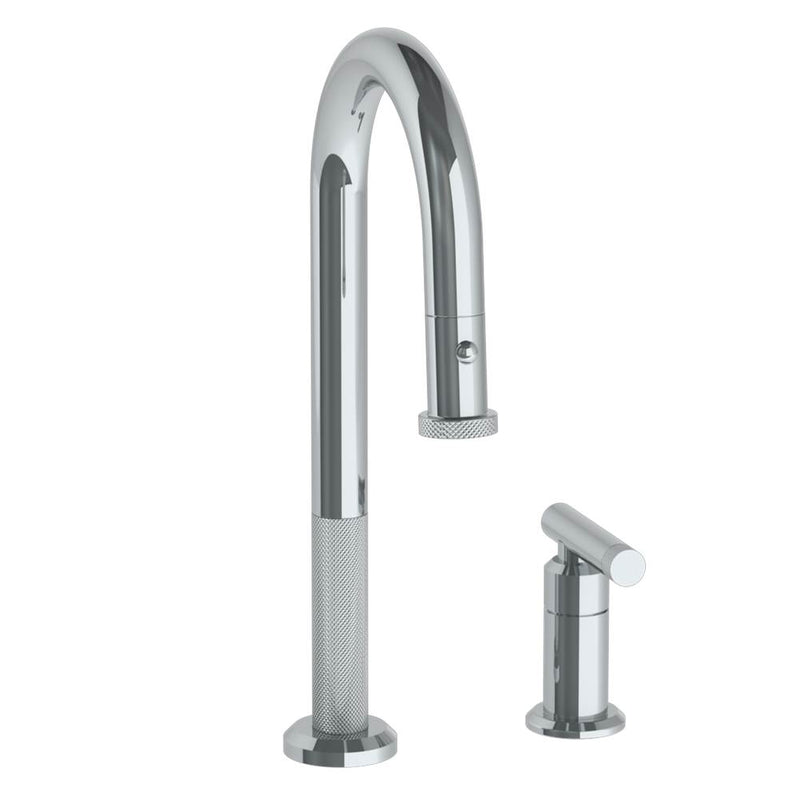 Watermark 25-9.1.3PG2-IN14V Deck Mounted 2 Hole Gooseneck Prep Faucet With Pull Down Spray - Parent