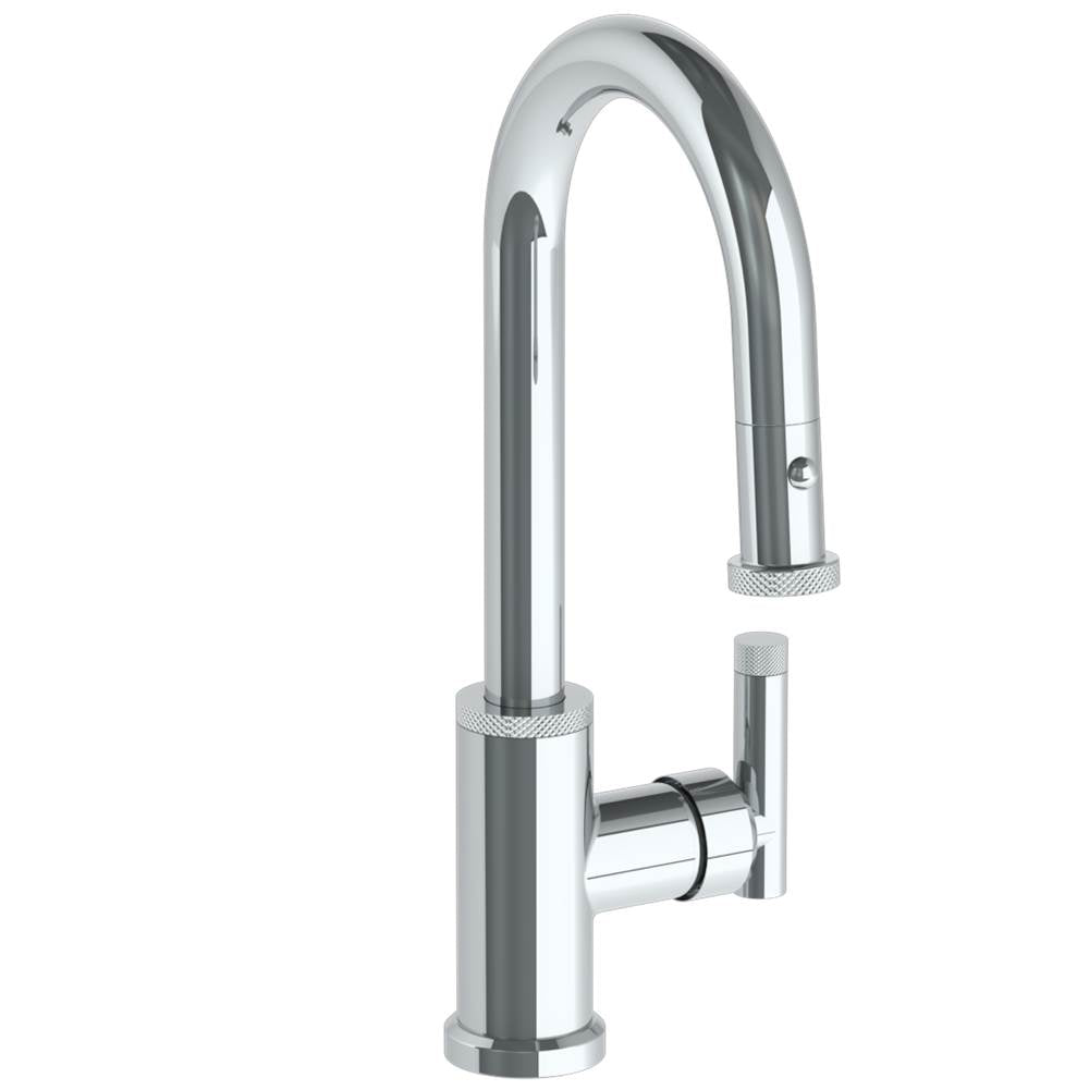 Watermark 25-9.3PG2-IN14 Deck Mounted 1 Hole Gooseneck Prep Faucet With Pull Down Spray - Parent