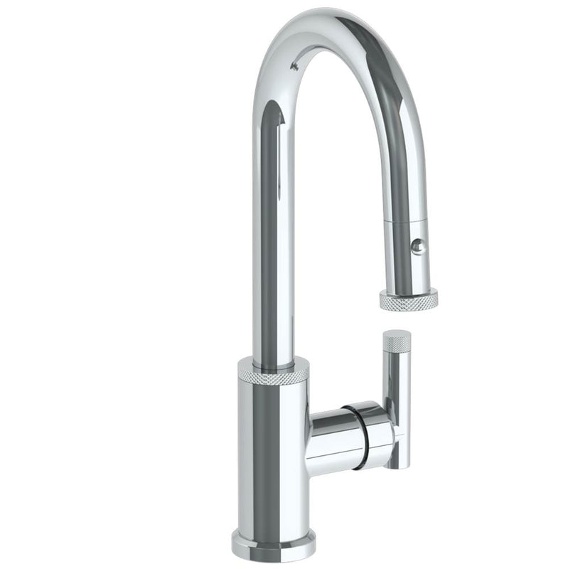 Watermark 25-9.3PG2-IN14 Deck Mounted 1 Hole Gooseneck Prep Faucet With Pull Down Spray - Parent