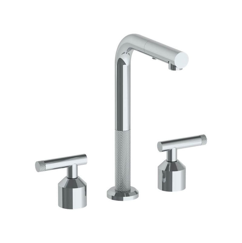 Watermark 25-9P3-IN14 Deck Mounted 3 Hole Square Top Prep Faucet With Pull Out Spray - Parent