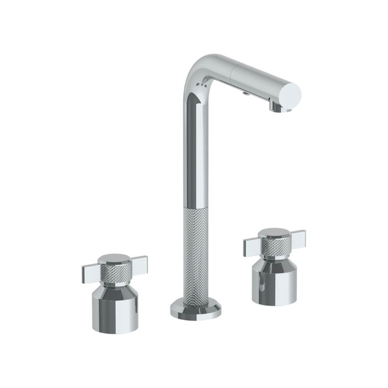 Watermark 25-9P3-IN16 Deck Mounted 3 Hole Square Top Prep Faucet With Pull Out Spray - Parent
