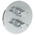 Watermark 25-T20-IN16 Urbane Wall Mounted Thermostatic Shower Trim With Built-In Control 7-1/2" Diameter