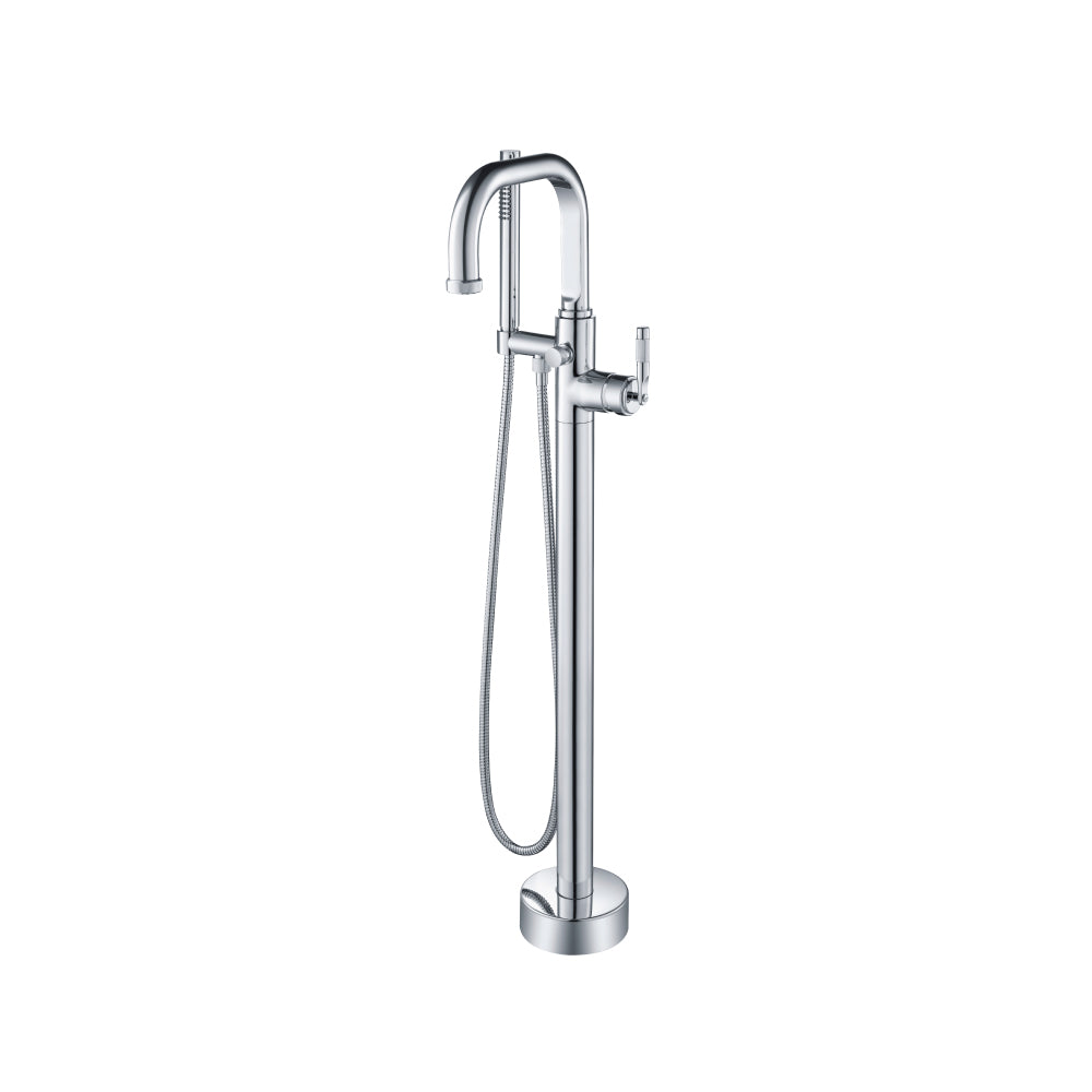Flusso Serie 250 250.1170 Freestanding Floor Mount Bathtub / Tub Filler With Hand Shower