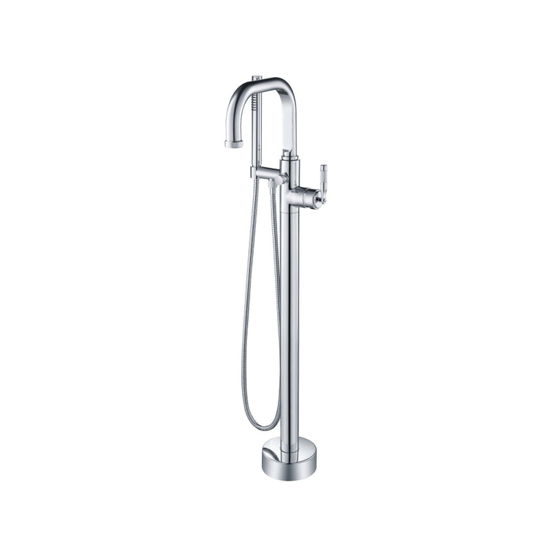 Flusso Serie 250 250.1170 Freestanding Floor Mount Bathtub / Tub Filler With Hand Shower