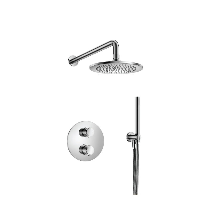 Flusso Serie 250 250.7050 Two Output Shower Set With Shower Head And Hand Held