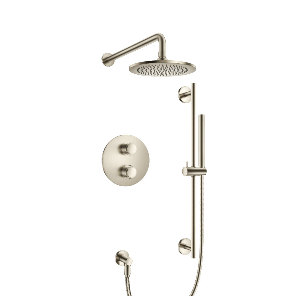 Flusso Serie 250 250.7100 Two Output Shower Set With Shower Head, Hand Held And Slide Bar - Parent