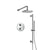 Flusso Serie 250 250.7125 Two Output Shower Set With Shower Head, Hand Held And Slide Bar