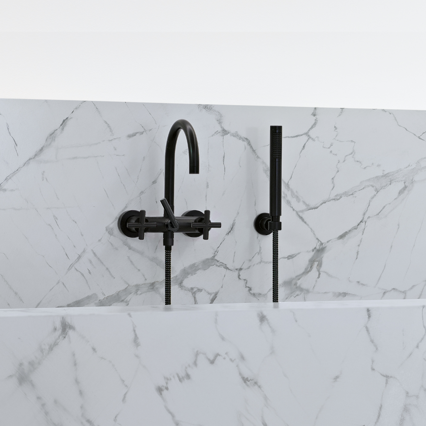 Dornbracht 25133892 Tara Tub Mixer For Wall-Mounted Installation With Hand Shower Set