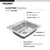 Houzer 2522-8BS4-36 Glowtone 25 Inch Stainless Steel Drop-In Topmount 4-Hole Single Bowl Kitchen Sink