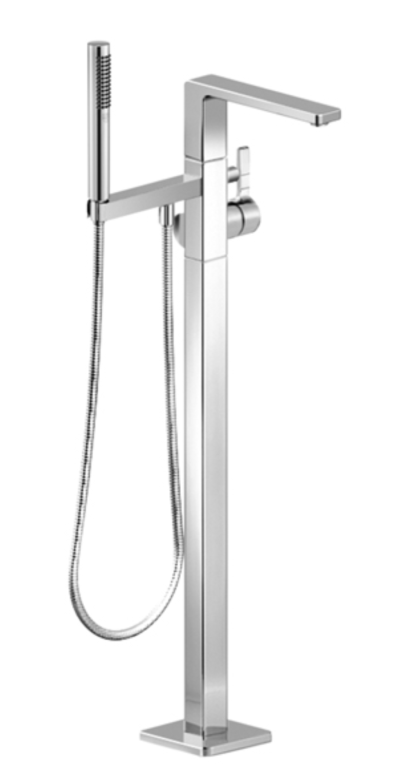 Dornbracht 25863710 Lulu Single-Lever Tub Mixer With Stand Pipe For Freestanding Installation With Hand Shower Set