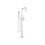 Dornbracht 25863782 Mem Single-Lever Tub Mixer With Stand Pipe For Freestanding Installation With Hand Shower Set