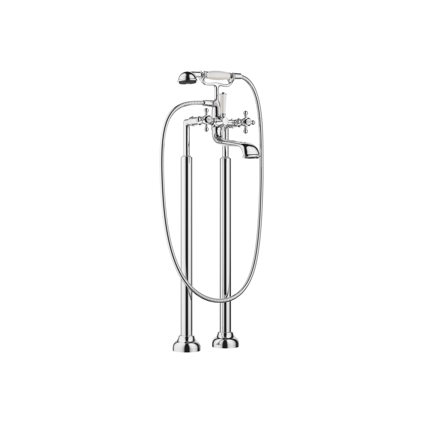 Dornbracht 25943360 Madison Two-Hole Tub Mixer For Freestanding Installation With Hand Shower Set