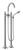 Dornbracht 25943819 Vaia Two-Hole Tub Mixer For Freestanding Installation With Hand Shower Set