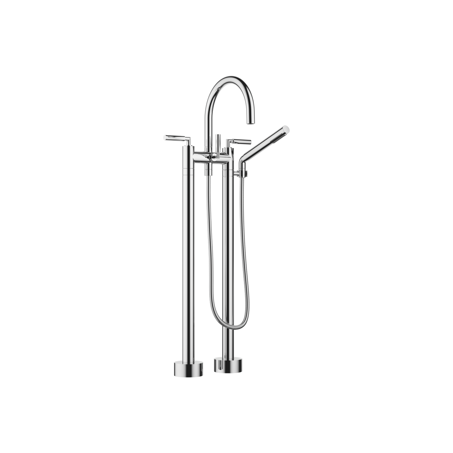 Dornbracht 25943882 Tara Two-Hole Tub Mixer For Freestanding Installation With Hand Shower Set