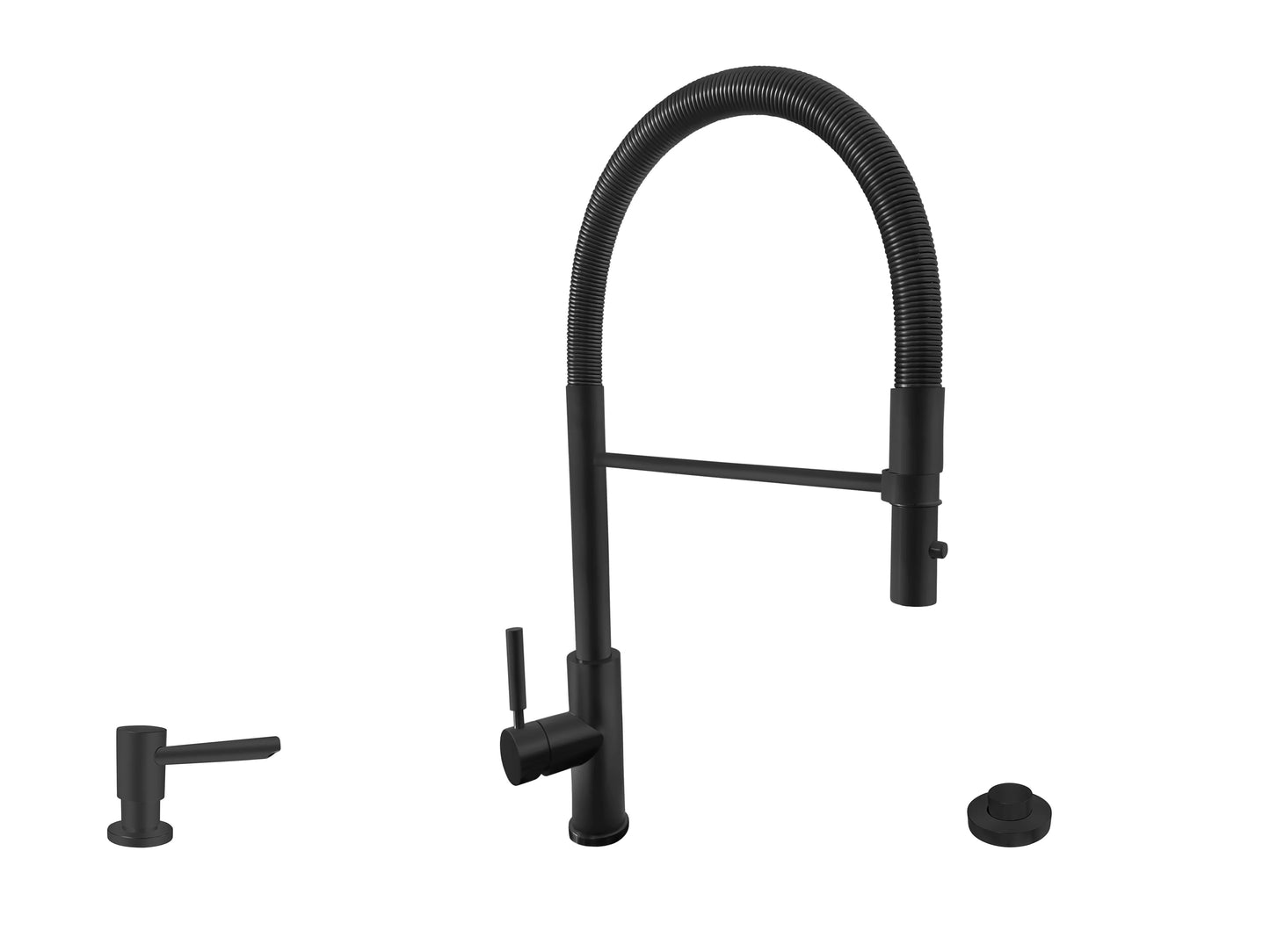 Acquaco 26.722BL-3 Balzare Pull Down Spring Kitchen Faucet 3pc. Suite