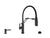 Acquaco 26.725BL-3 Articolando Pull Out Kitchen Faucet 3pc. Suite