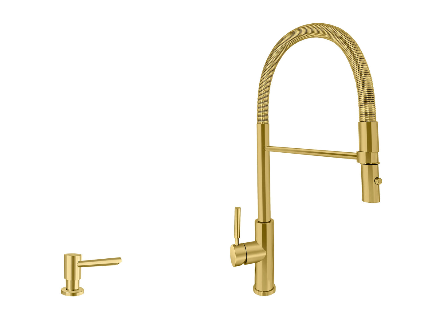 Acquaco 26.726RL-2 Culinario Pro Low Spout Pull Out Kitchen Faucet 2pc. Suite