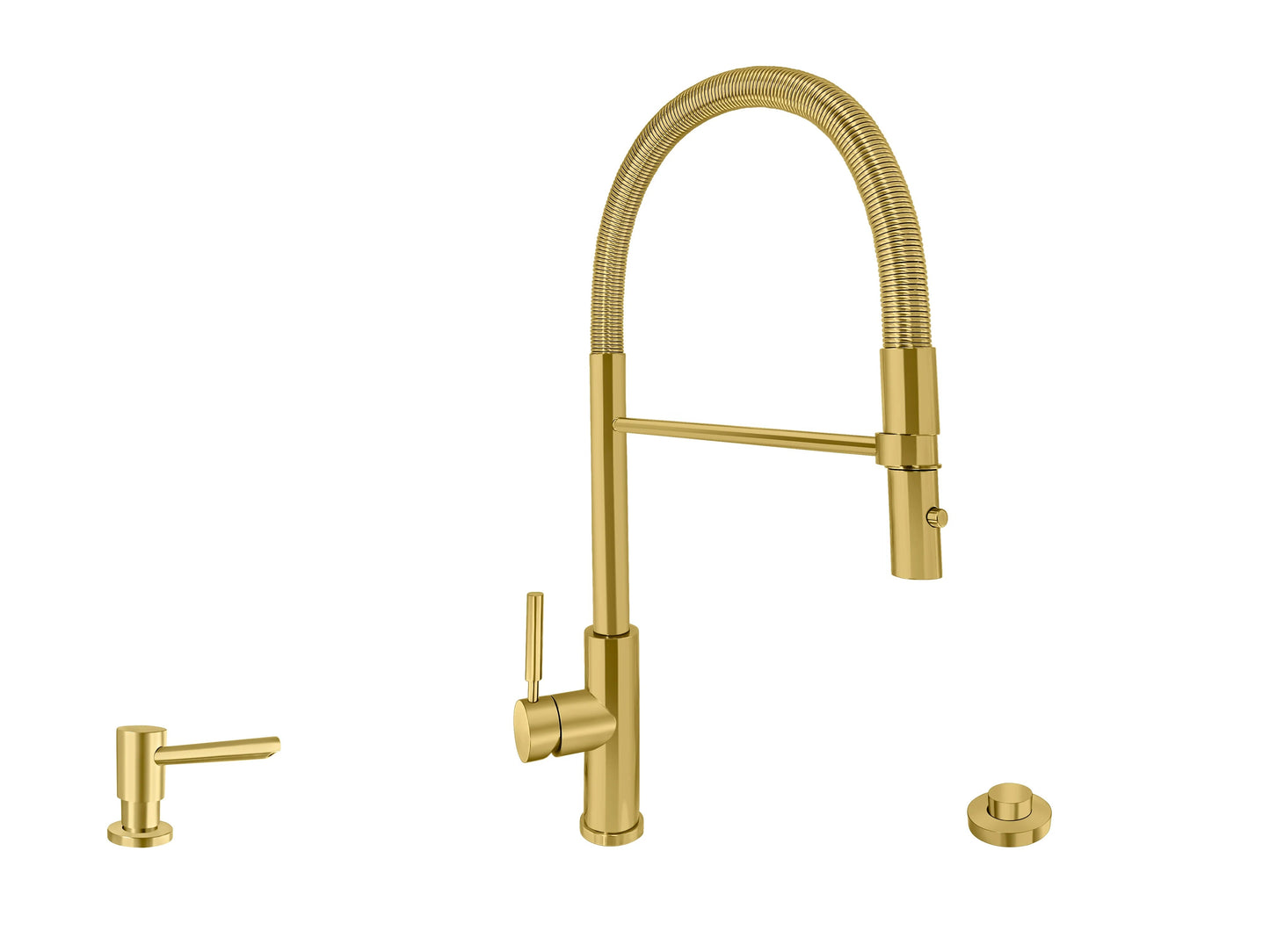 Acquaco 26.726RL-3 Culinario Pro Low Spout Pull Out Kitchen Faucet 3pc. Suite - Parent
