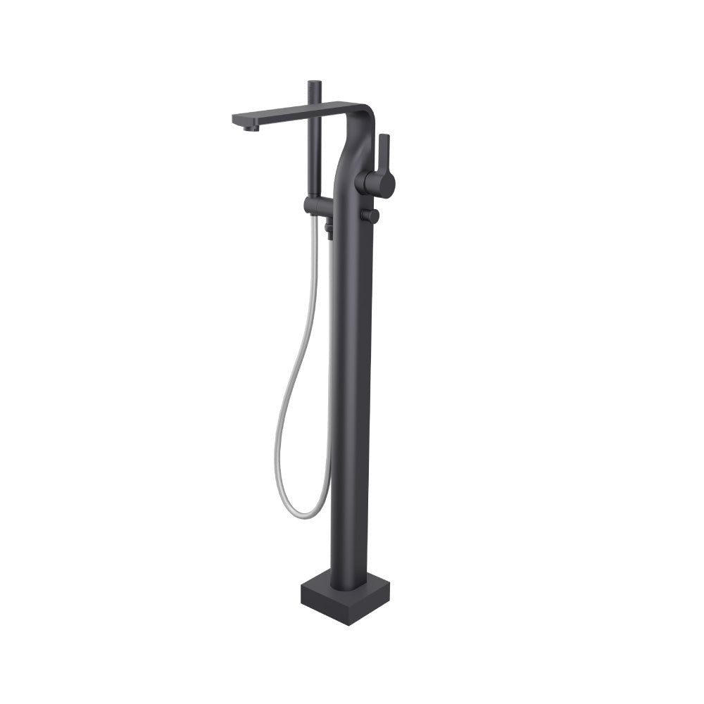 Flusso Serie 260 260.1165 Freestanding Floor Mount Bathtub / Tub Filler With Hand Shower