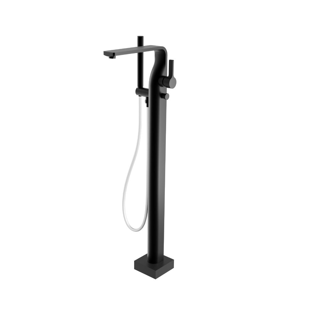 Flusso Serie 260 260.1165 Freestanding Floor Mount Bathtub / Tub Filler With Hand Shower