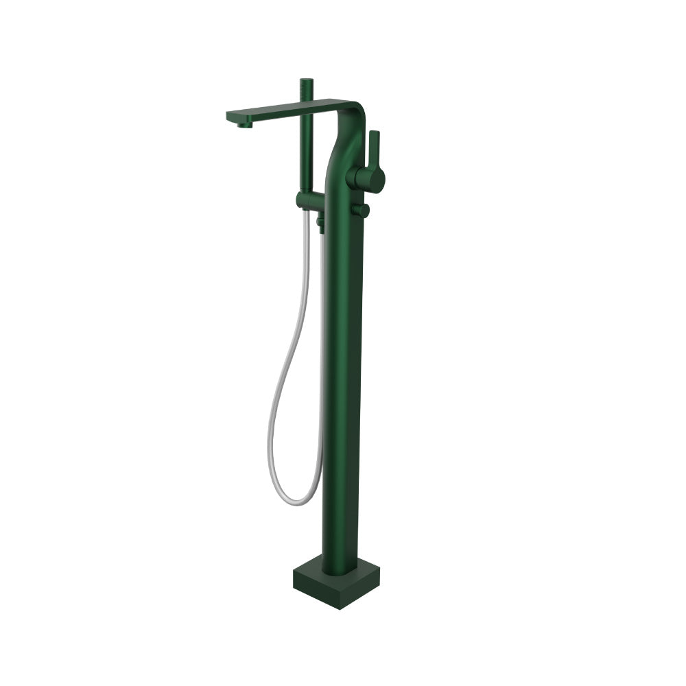 Flusso Serie 260 260.1165 Freestanding Floor Mount Bathtub / Tub Filler With Hand Shower