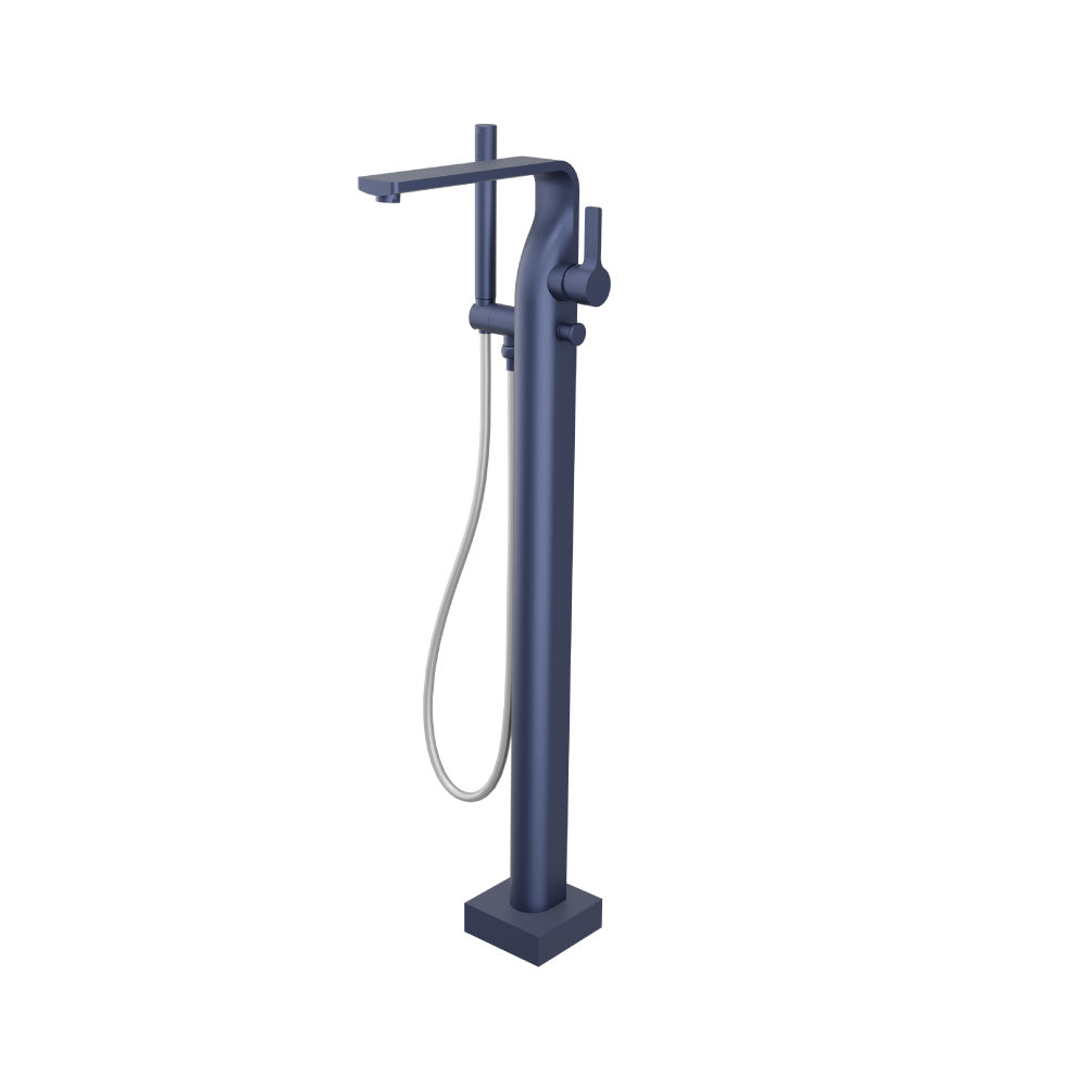 Flusso Serie 260 260.1165 Freestanding Floor Mount Bathtub / Tub Filler With Hand Shower