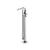 Flusso Serie 260 260.1165 Freestanding Floor Mount Bathtub / Tub Filler With Hand Shower
