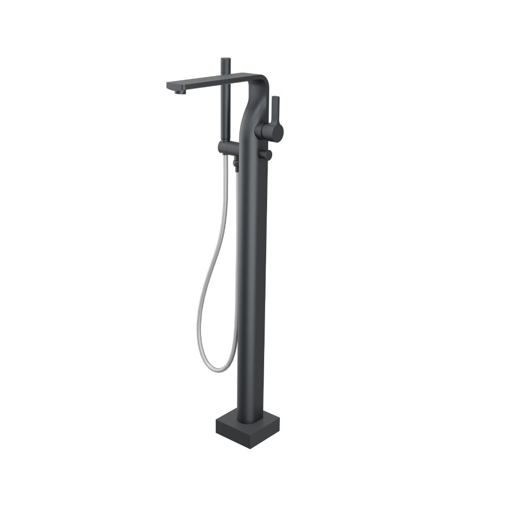 Flusso Serie 260 260.1165 Freestanding Floor Mount Bathtub / Tub Filler With Hand Shower