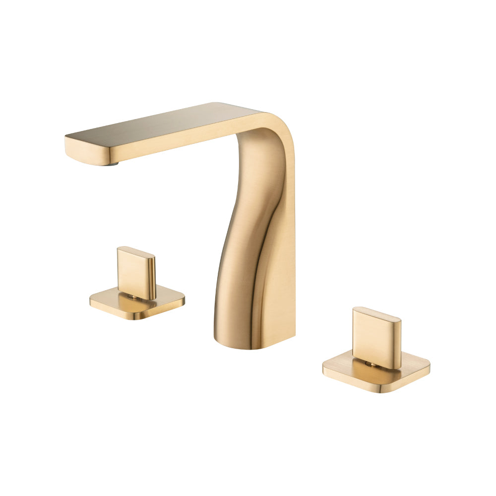 Flusso Serie 260 260.2000 Three Hole 8" Widespread Two Handle Bathroom Faucet