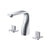Flusso Serie 260 260.2000 Three Hole 8" Widespread Two Handle Bathroom Faucet