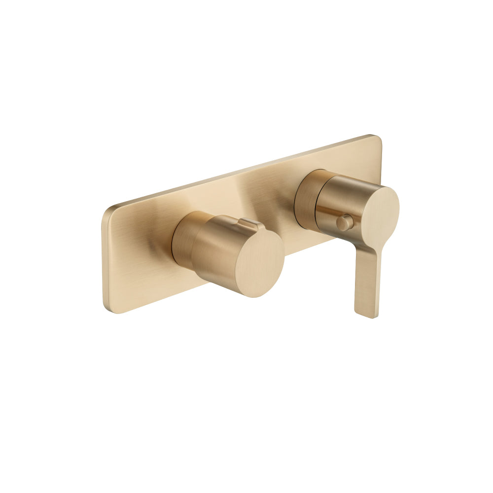 Flusso Serie 260 260.2693 3/4" Horizontal Thermostatic Shower Valve % Trim - 1 Ouptut