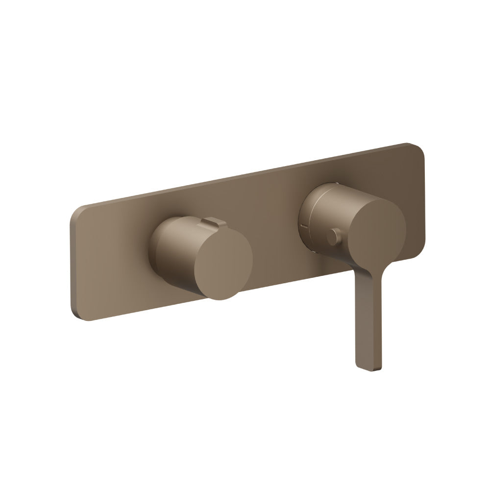 Flusso Serie 260 260.2693 3/4" Horizontal Thermostatic Shower Valve % Trim - 1 Ouptut