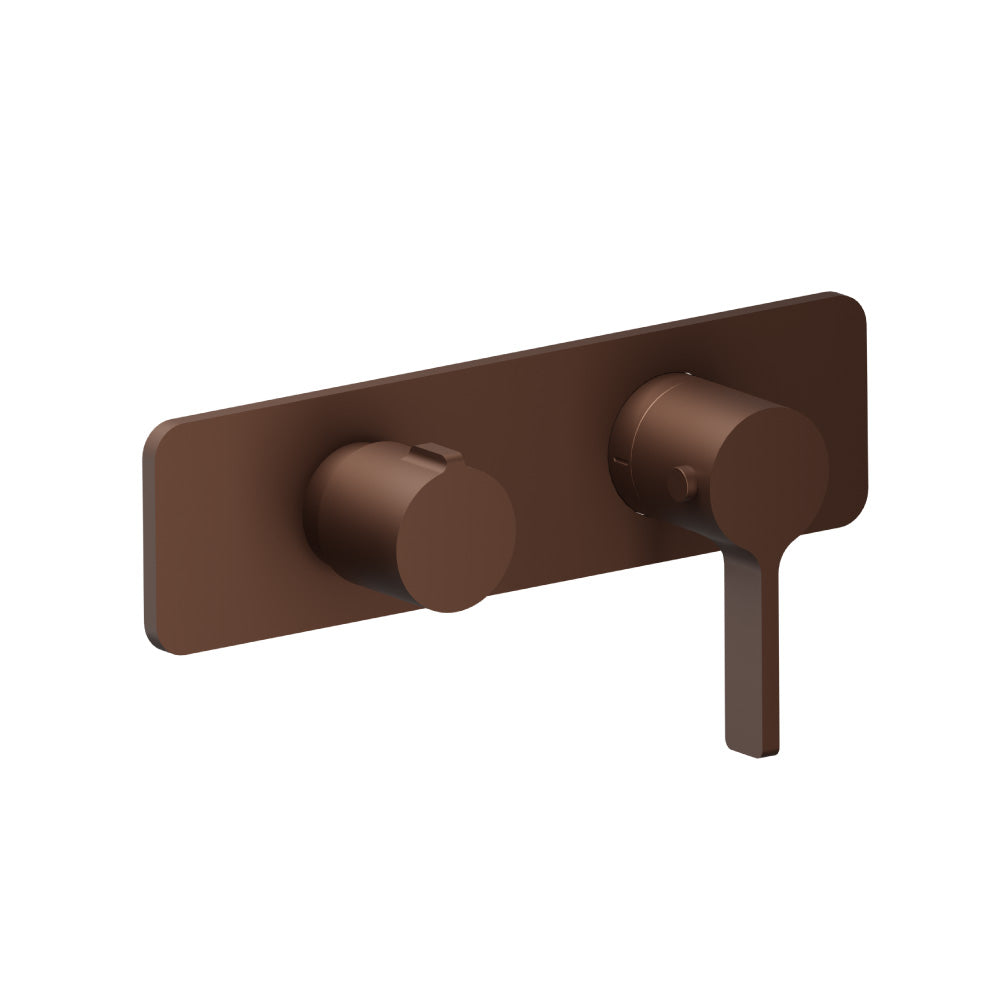 Flusso Serie 260 260.2693 3/4" Horizontal Thermostatic Shower Valve % Trim - 1 Ouptut