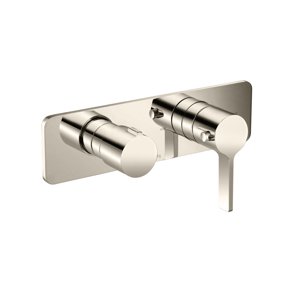 Flusso Serie 260 260.2717 3/4" Horizontal Thermostatic Shower Valve & Trim - 2 Output
