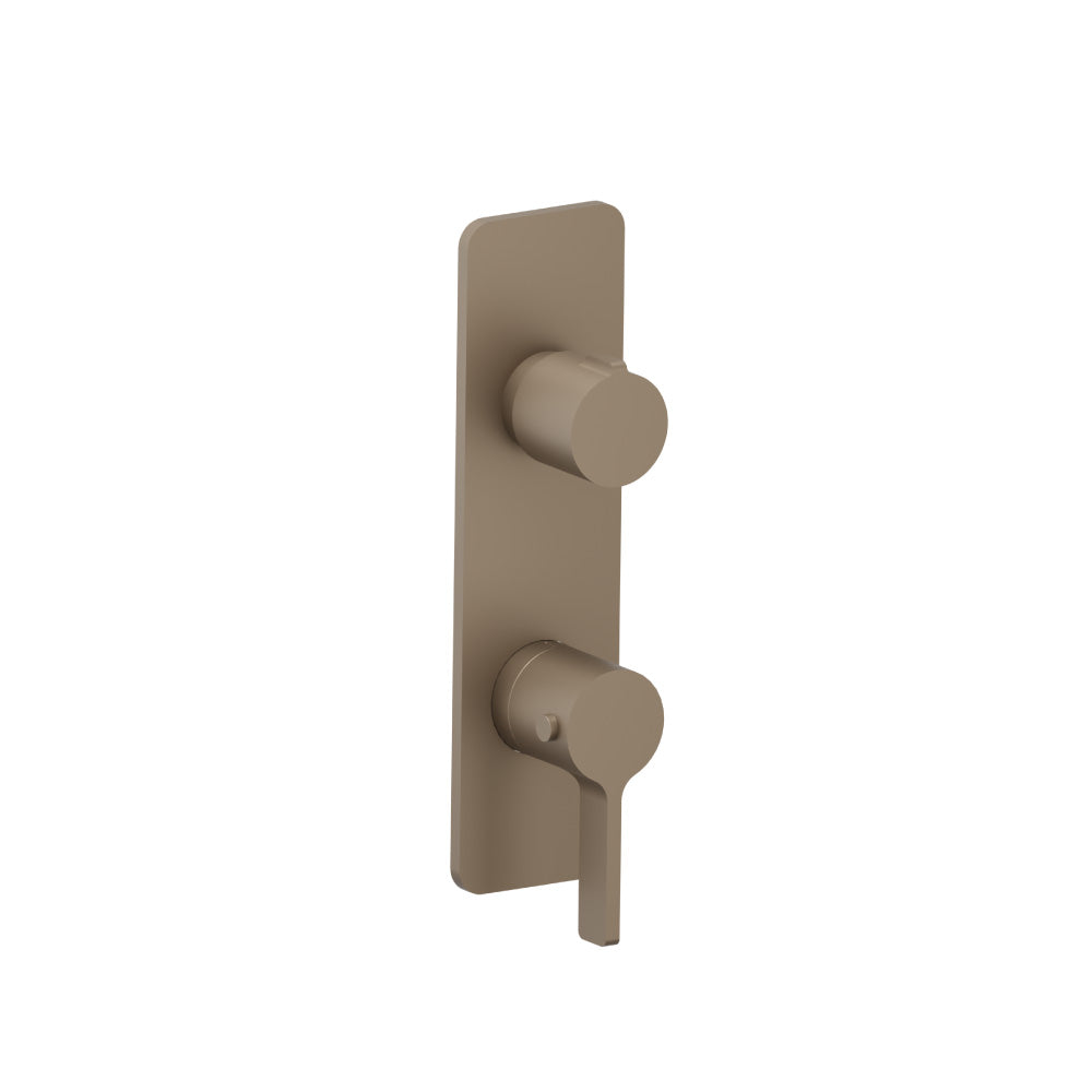 Flusso Serie 260 260.2720 3/4" Horizontal Thermostatic Shower Valve & Trim - 1- Output